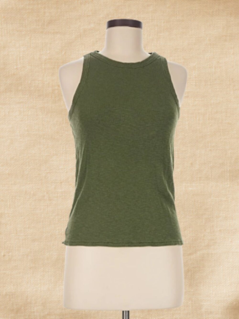 Madewell Westville Green Cotton Tank Top Medium